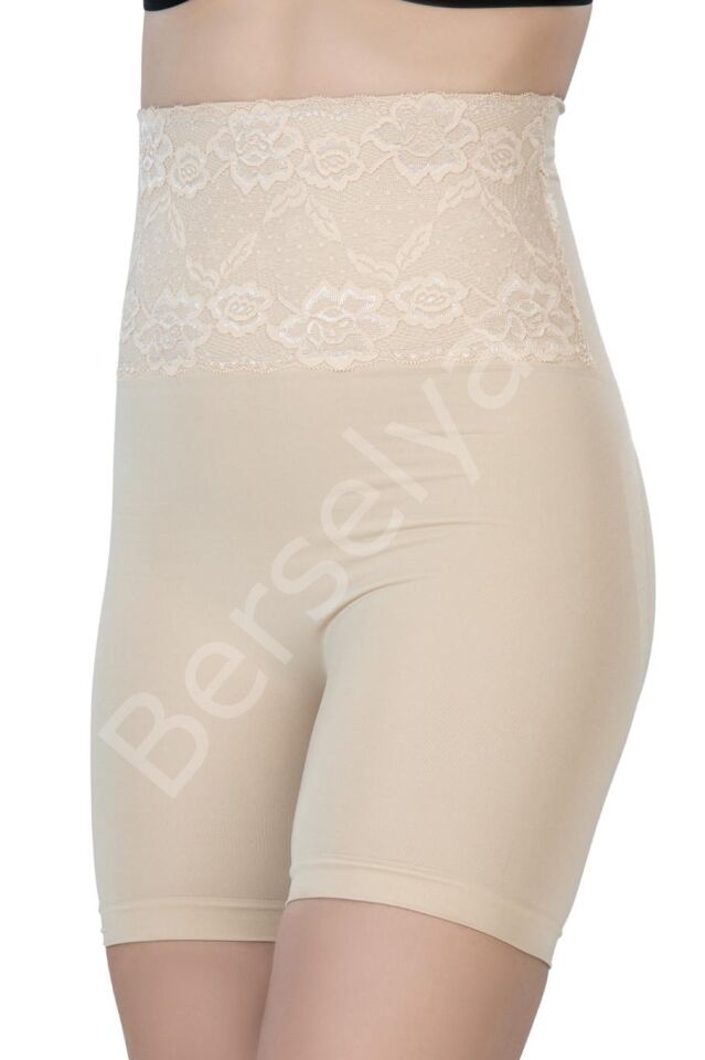 Ten Mı Emay 2091 Önü Dantelli Yüksek Bel Boxer Korse