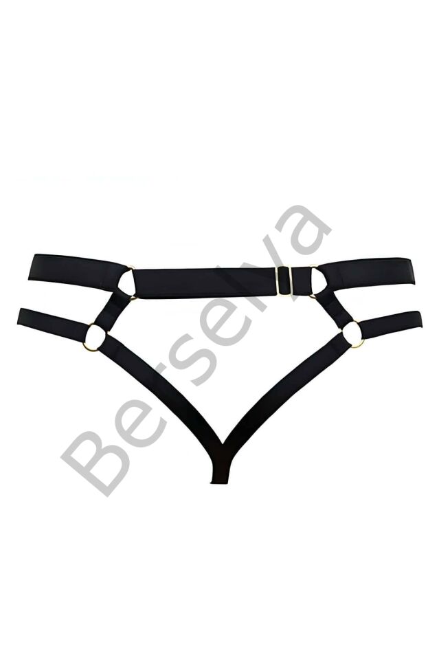Özel Bölgesi Açık Seksi Harness String - Brf354