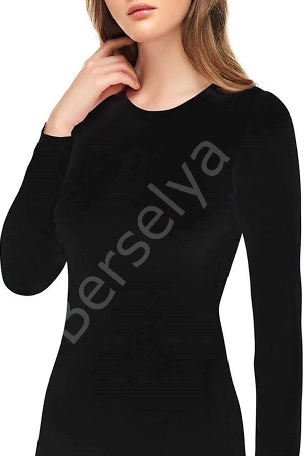 Kadın Modal Uzun Kollu Atlet 1074