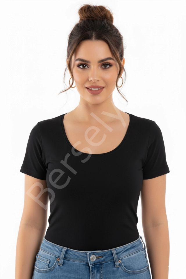 Dorya Açık Yaka Kısa Kol Atlet 1076