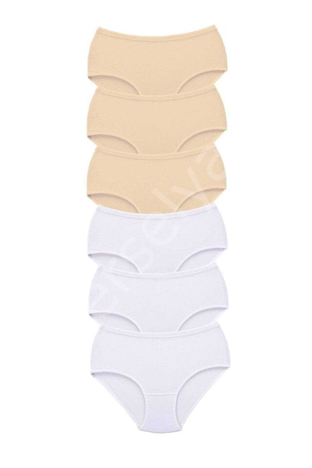 6 Adet Tutku Kadın Yüksek Bel Bato Kalın Lastik Külot S9