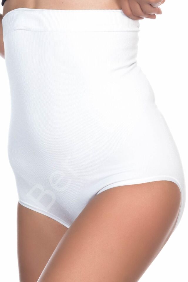 Beyaz Mı Emay 2008 Yüksek Bel Slıp Korse