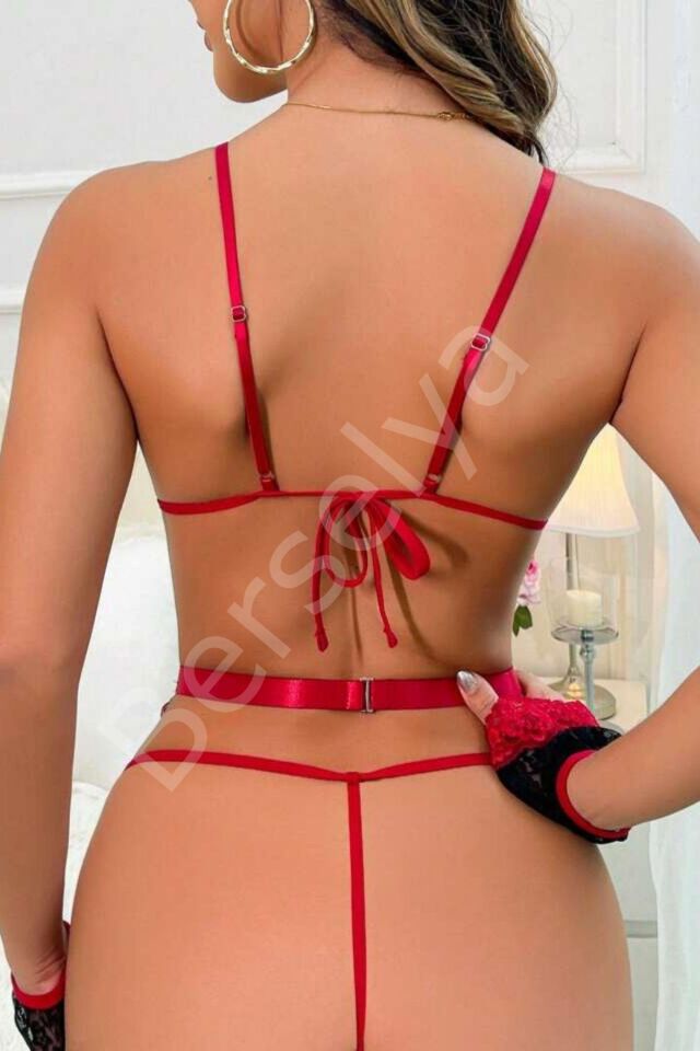 Dantel Bileklik Aksesuarlı Yılbaşı Kostüm 16042