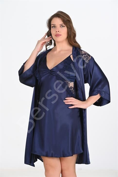 2'li Lacivert Sabahlık Takımı Bigsize 6208