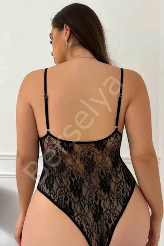 Siyah Dantel Özel Tasarım Babydoll 15073