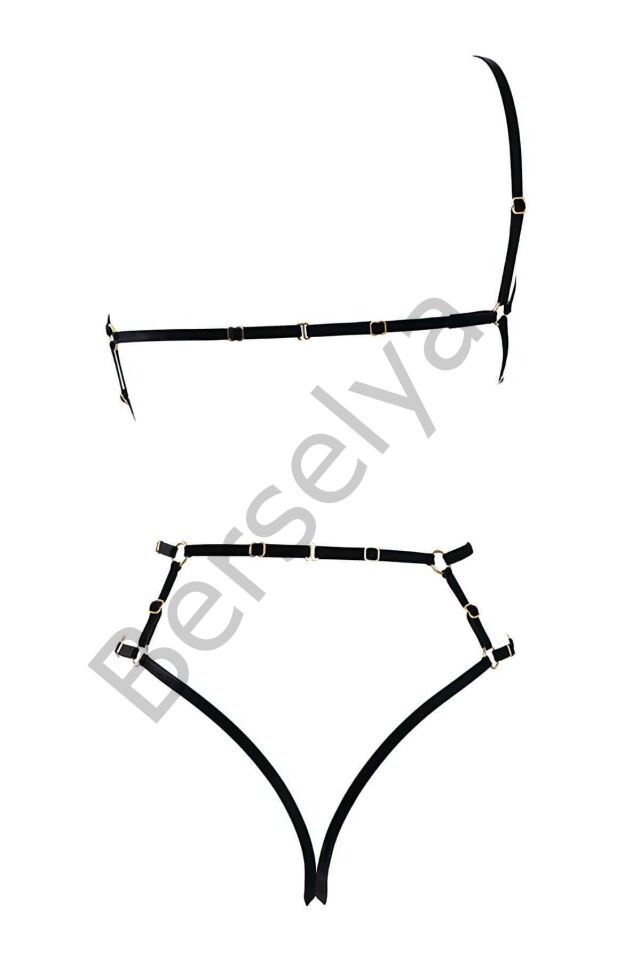Kadın İç Giyim Lastik Harness - Brf340