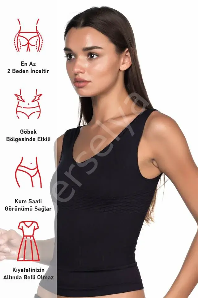 Siyah Emay 5012 Atlet Korse