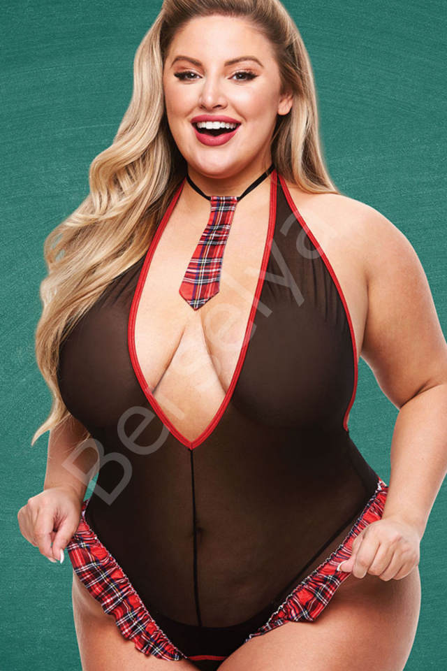 Ekoseli Özel Bölgesi açık Yılbaşı Kostüm 15076