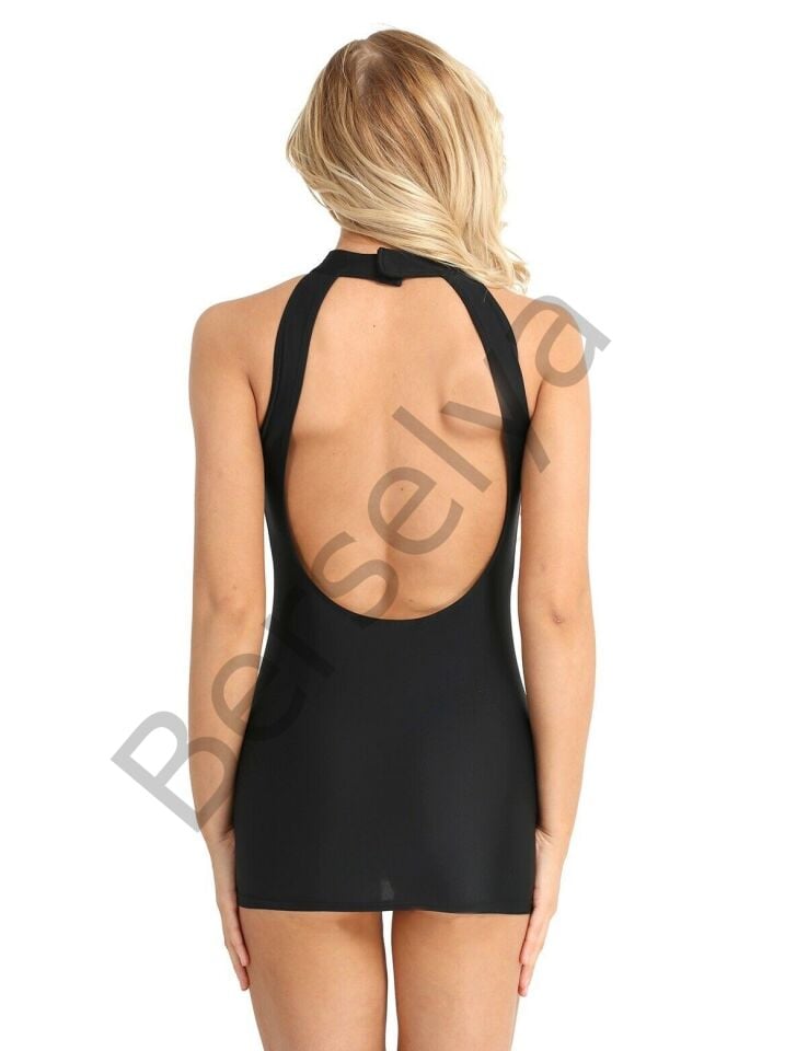 Sırt Dekolteli Dar Elbise