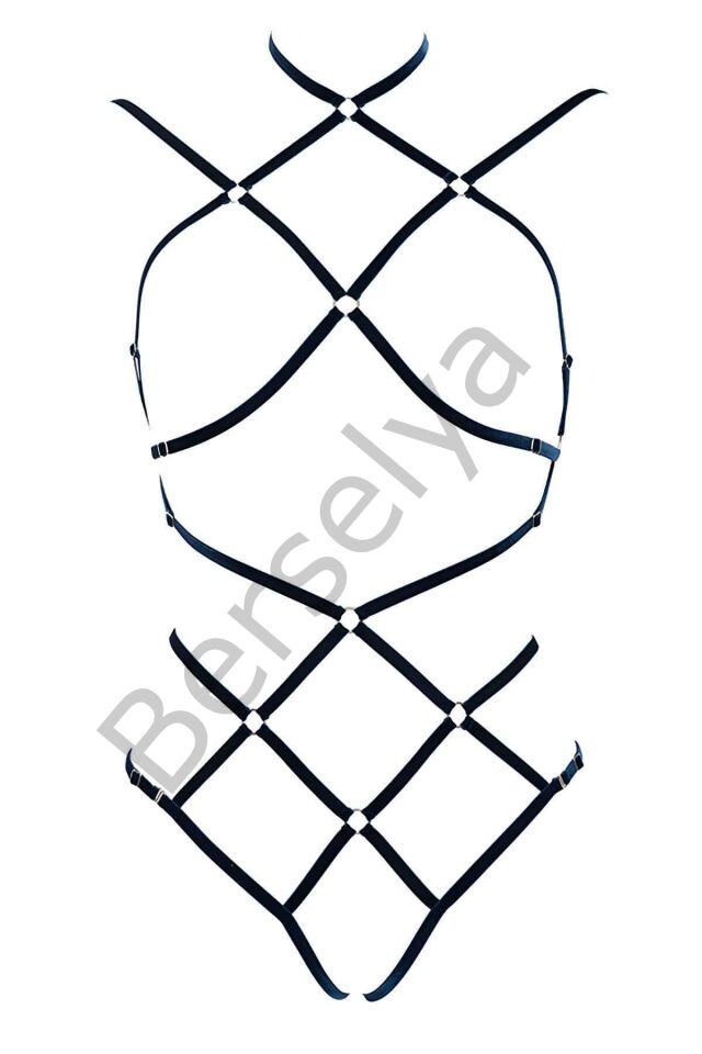 Seksi Lastik Harness Fantazi İç Giyim - Brf337