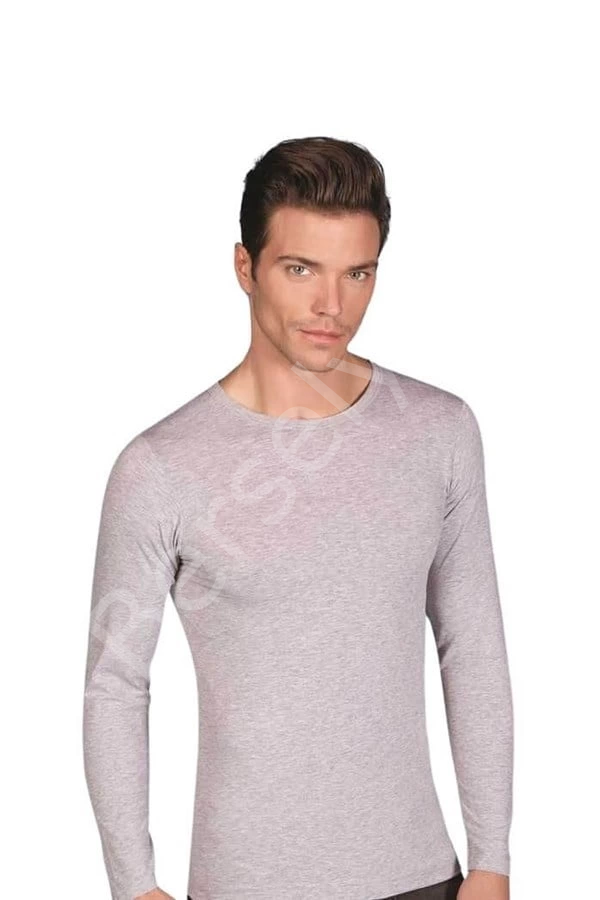 Berrak Erkek  Likralı Süprem Uzun Kol Bisiklet Yaka Badi 1025