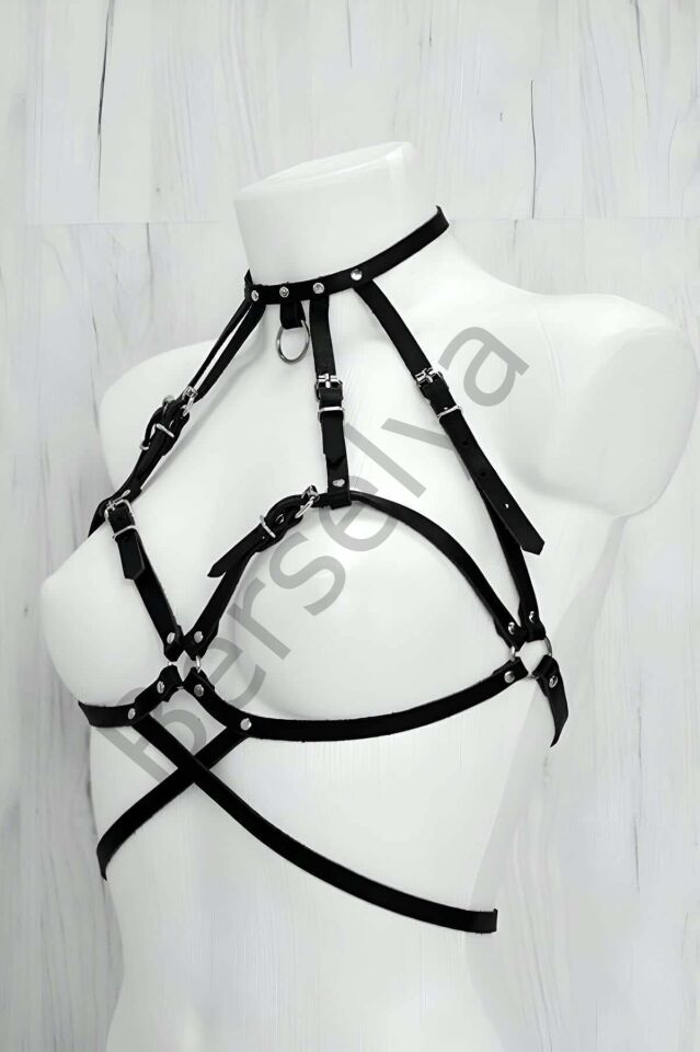 Seksi Giyim Deri Harness - Brf330