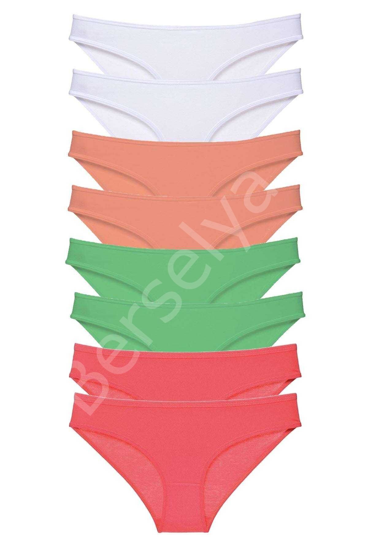 8 adet Süper Eko Set Likralı Kadın Slip Külot 527