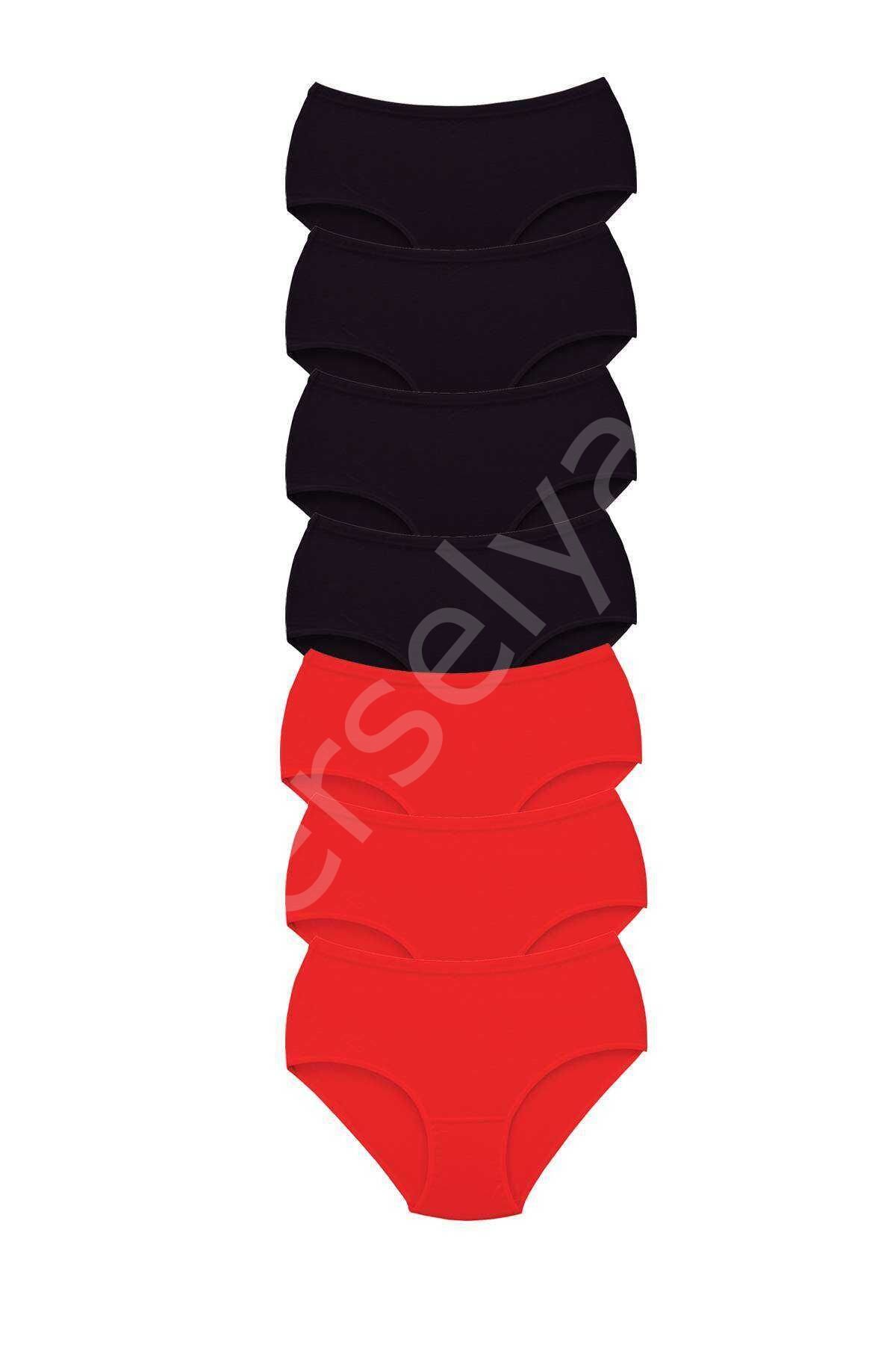 7 Adet Tutku Kadın Yüksek Bel Bato Kalın Lastik Külot S1