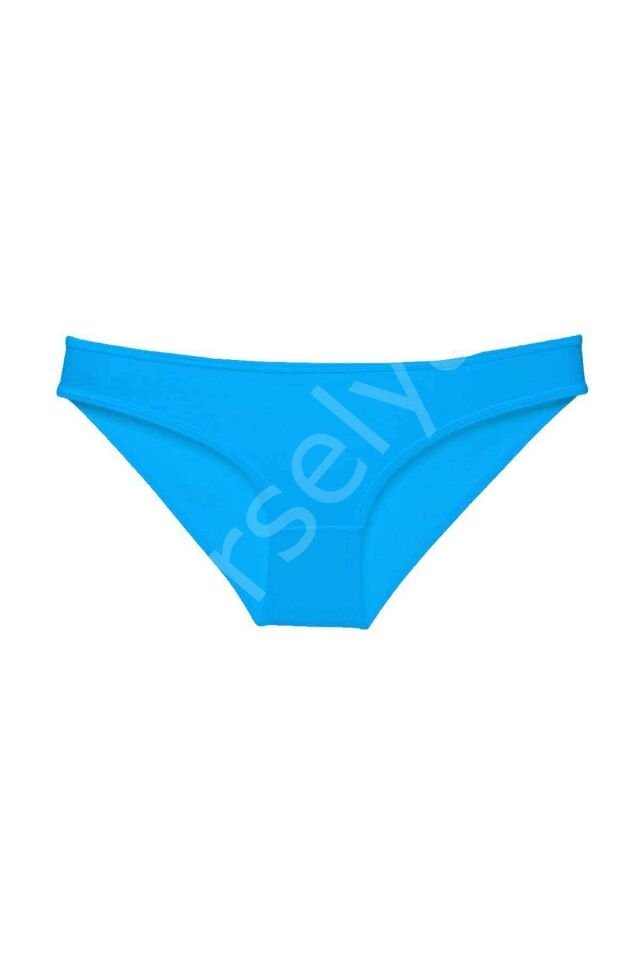 Mavi Kadın Günlük Pamuklu Likralı Özel Poşet İçinde Taşınabilir Acil Durum Slip Külot