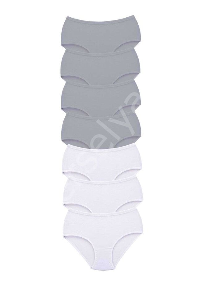 7 Adet Tutku Kadın Yüksek Bel Bato Kalın Lastik Külot S10