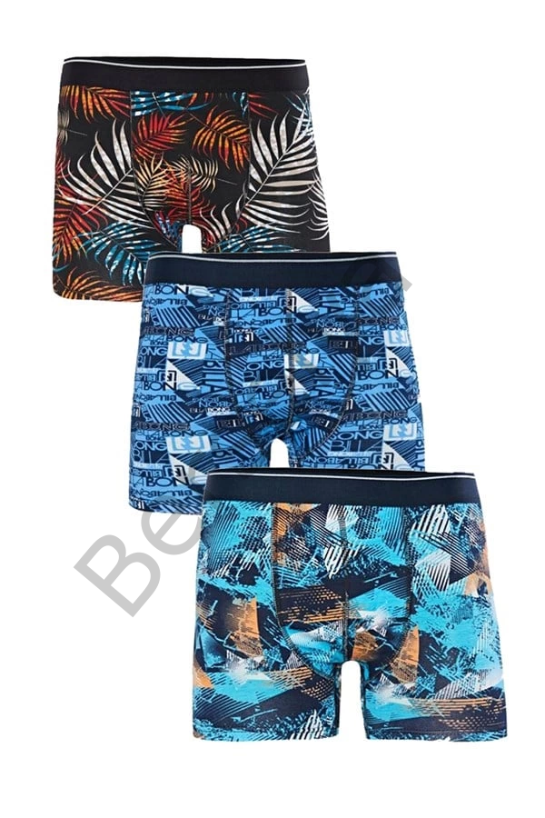 Işıl Erkek Likralı Boxer Desenli