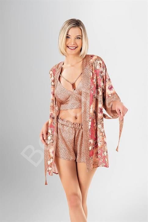 3'lü Şort Takımı Desenli