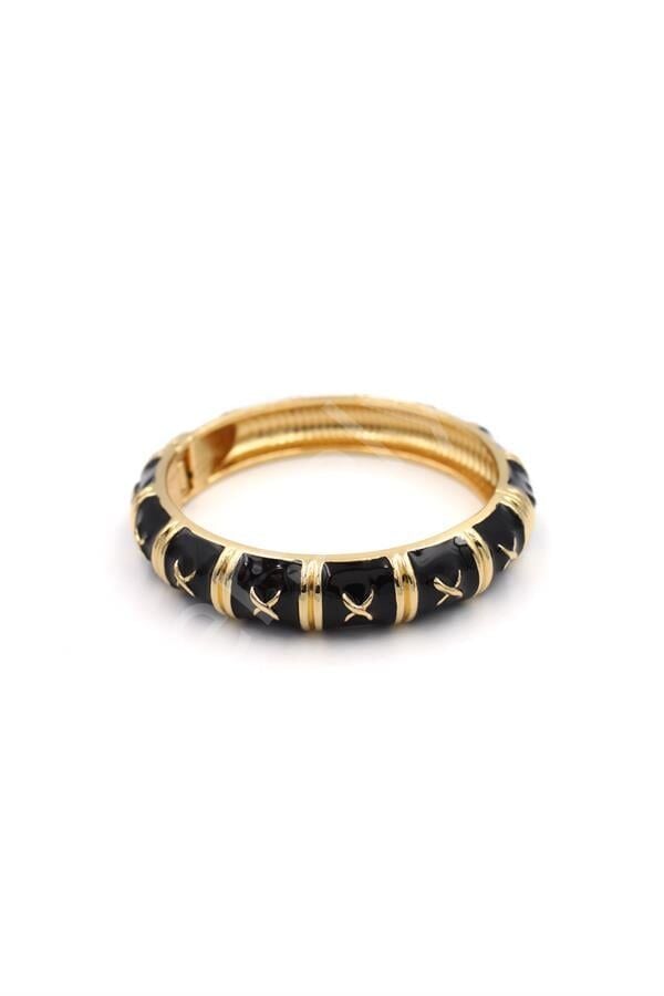 TF Sim Mineli Bilezik - Siyah