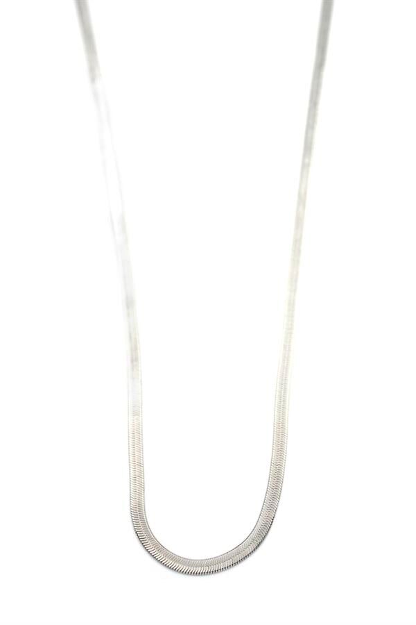 Xuping İtalyan Zincir Kolye-60cm - Gümüş Gümüş
