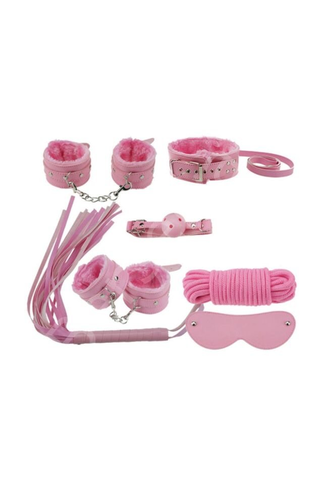 Nightlight Fantazi Kelepçe Kırbaçlı 7 Li Fantazi Fetiş Seti