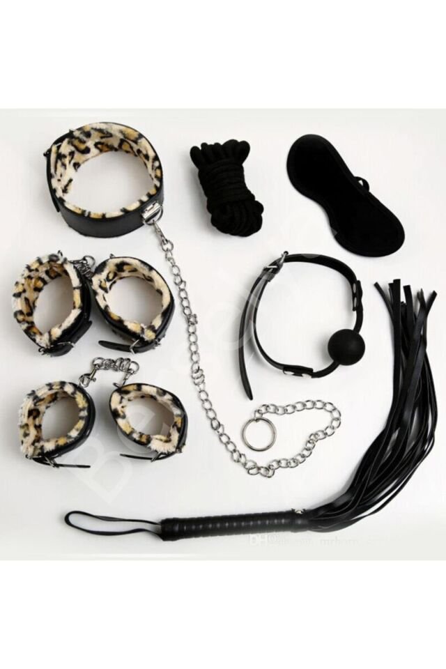 Nightlight Fantazi Kelepçe Kırbaçlı 7 Li Fantazi Fetiş Seti