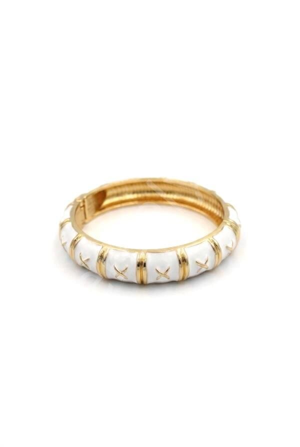 TF Sim Mineli Bilezik - Beyaz