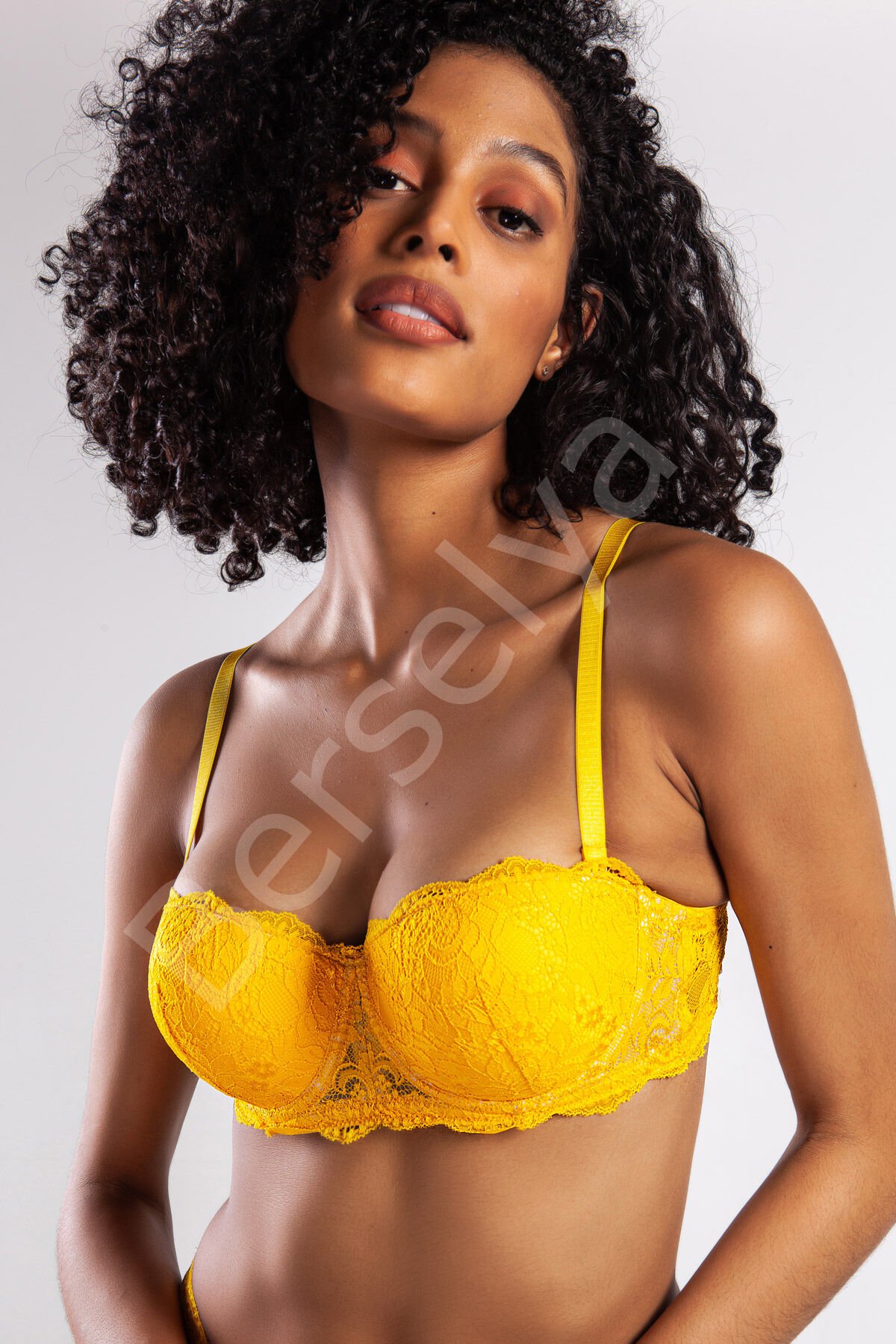 G.colors Push Up Strapless Bra, Sarı Konforlu Ve Şık Sütyen