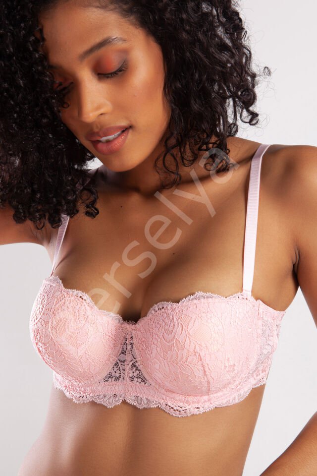 G.colors Push Up Strapless Bra, Açık Pembe Konforlu Ve Şık Sütyen