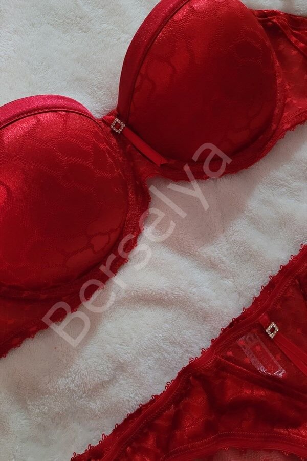 Le Jardin Taşlı Jakarlı Takım Destekli 6033