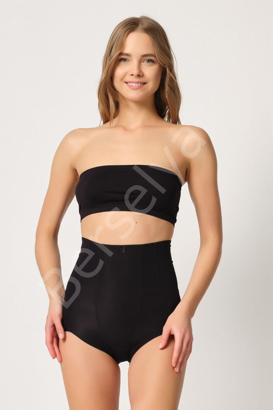 Siyah Mı Emay 2920 Yüksek Bel Karın Desteklı Slip Lazer Korse