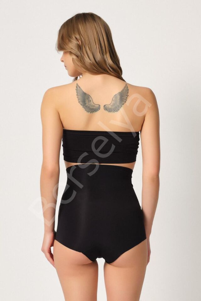 Siyah Mı Emay 2920 Yüksek Bel Karın Desteklı Slip Lazer Korse