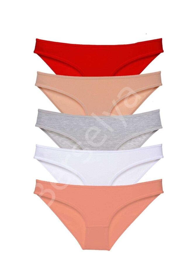 5 Adet Süper Eko Set Likralı Kadın Slip Külot 523