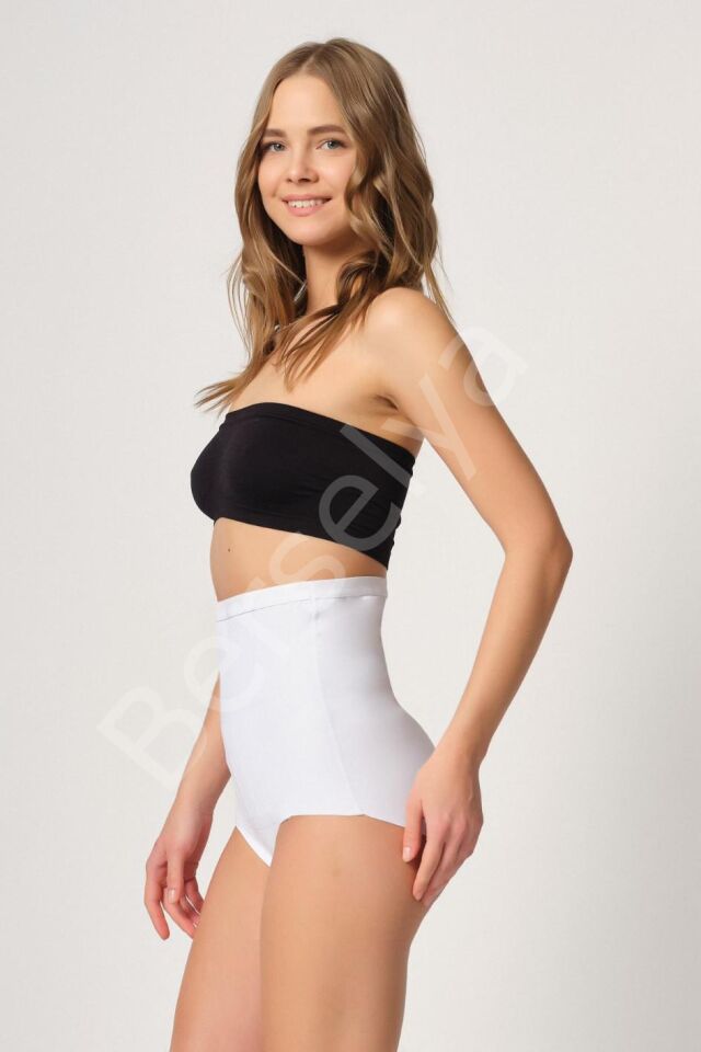 Beyaz Mı Emay 2931 Karın Balen Destekli Slip Lazer Korse
