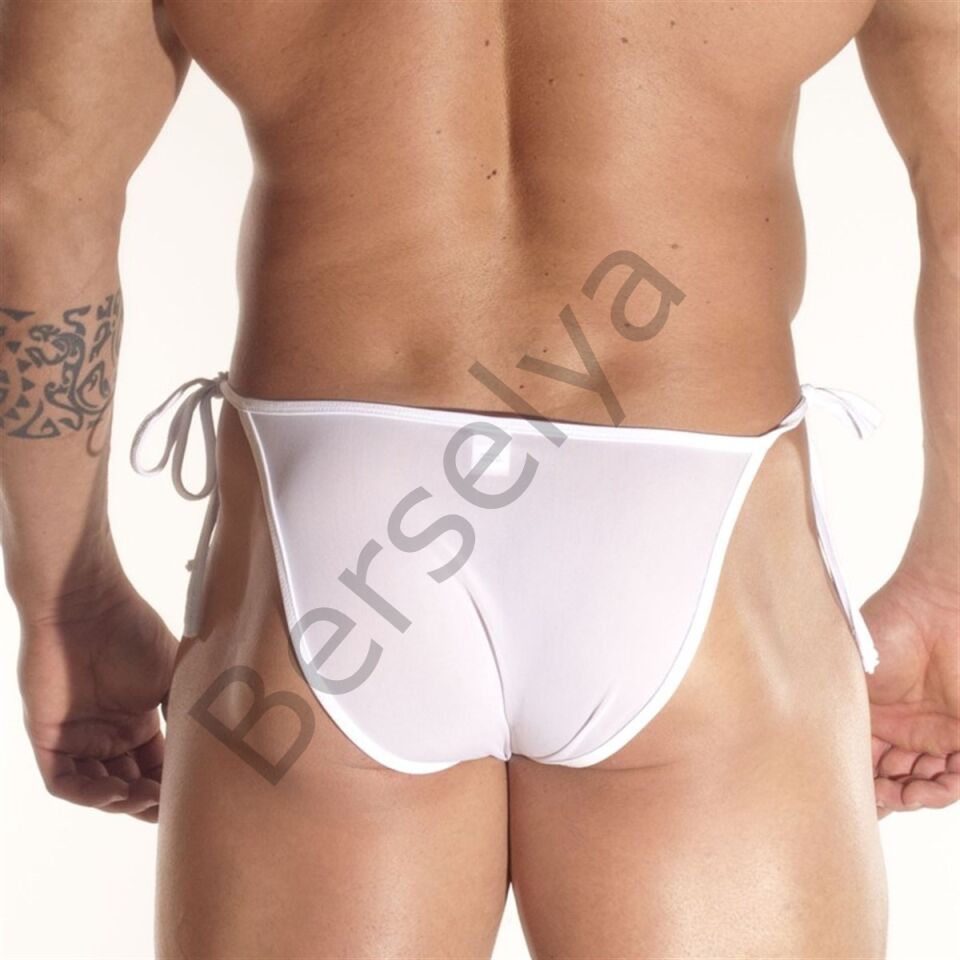 Transparan Yandan Bağlı Erkek  Slip