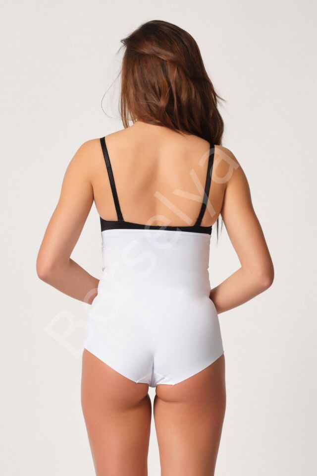 Beyaz Mı Emay 2932 Double Karın Agraf Destekli Slip Lazer Korse