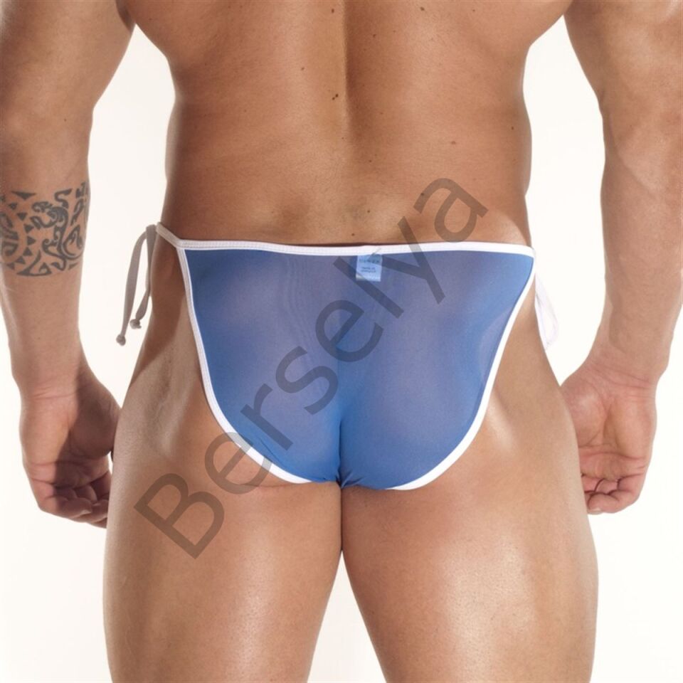 Transparan Yandan Bağlı Erkek  Slip
