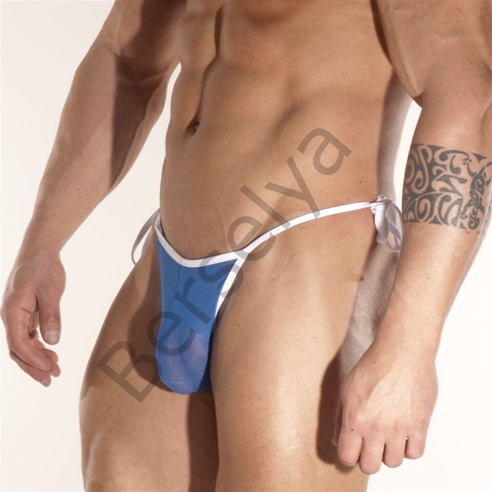 Transparan Yandan Bağlı Erkek  Slip