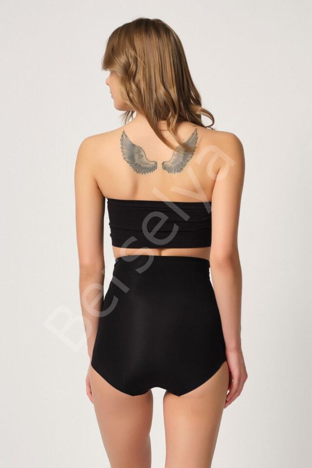 Siyah Mı Emay 2842 Lazer Dantelli Slip Korse