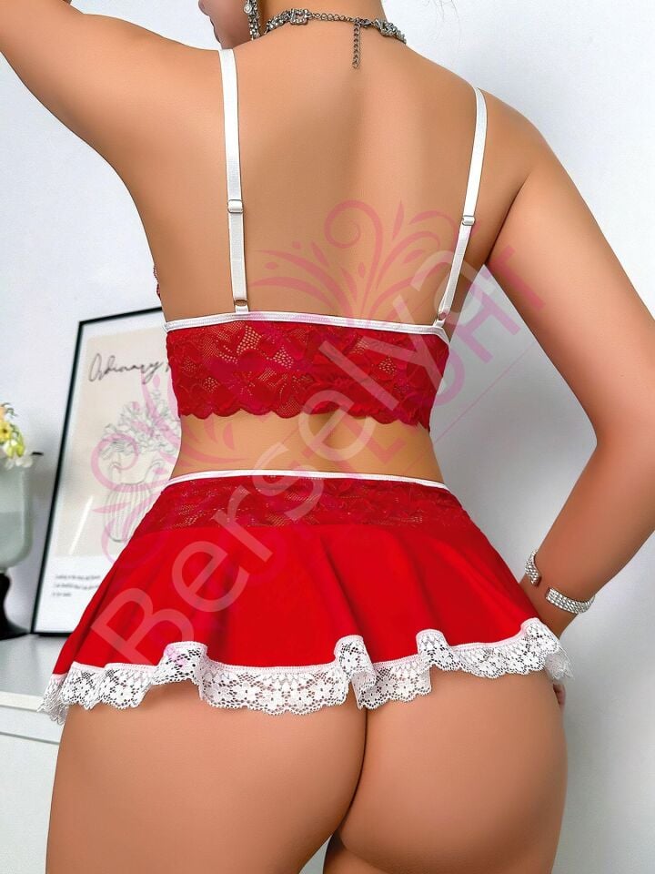 Bustiyer Ve Mini Etekli Fantazi Hemşire Kostümü