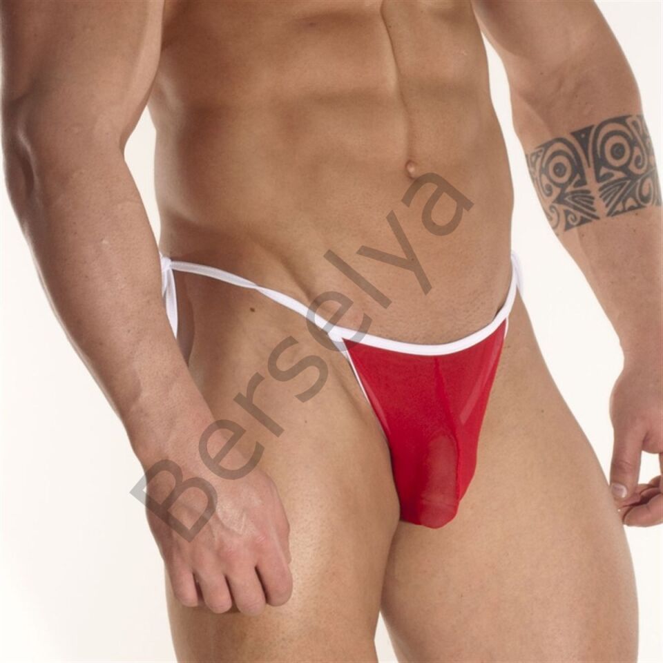 Transparan Yandan Bağlı Erkek  Slip