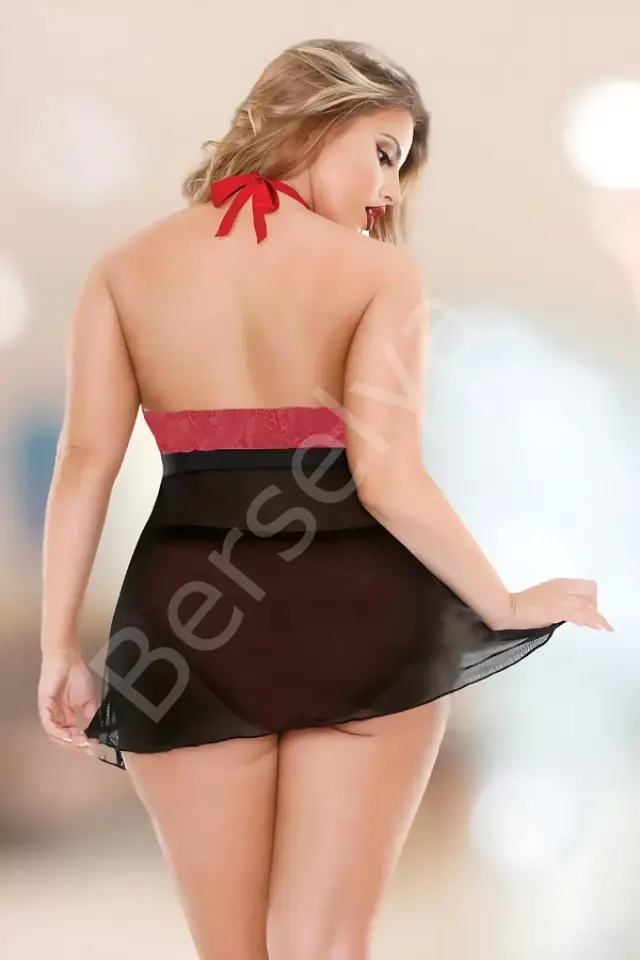 Büyük Beden Etekli Gecelik