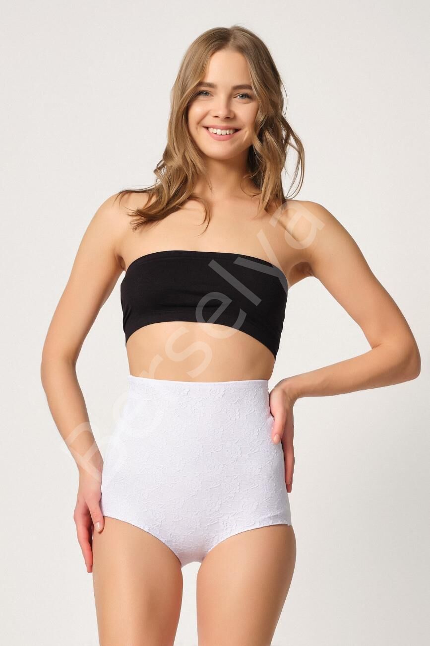 Beyaz Mı Emay 2842 Lazer Dantelli Slip Korse