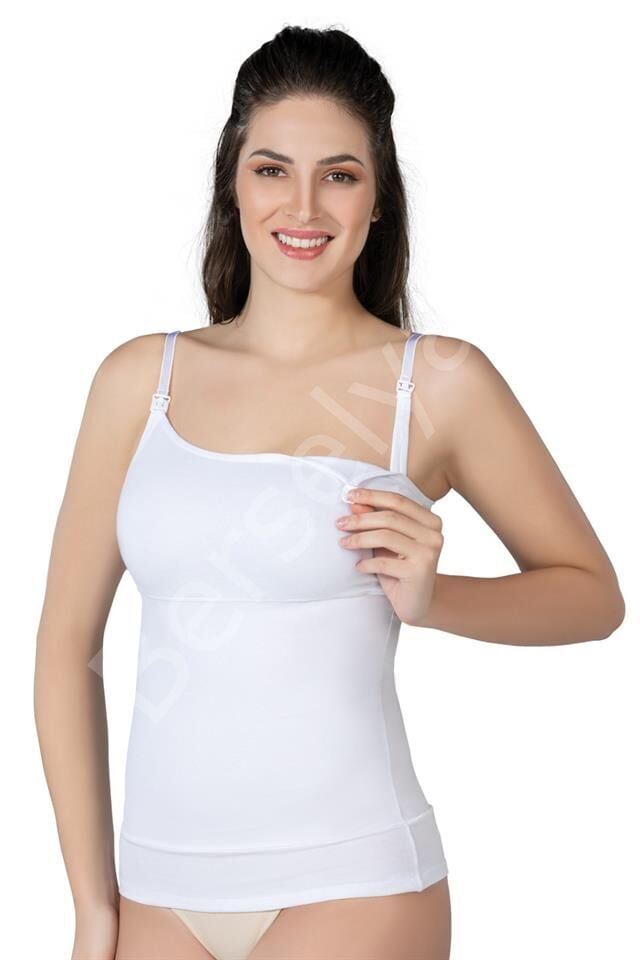 Beyaz Emay 1402 Modal Cotton Emzirme Atlet Korse