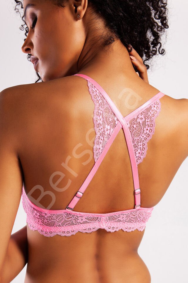 Githa Foam Cup Push Up Bra,neon Pembe Renk Straplez Konforlu Ve Şık Sütyen