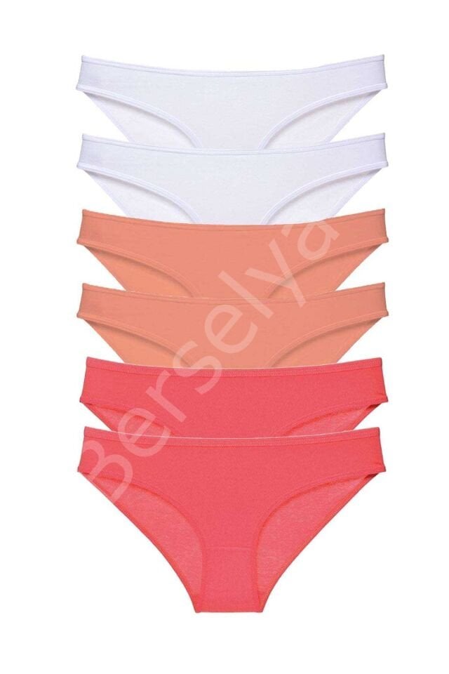 6 Adet Süper Eko Set Likralı Kadın Slip Külot 551