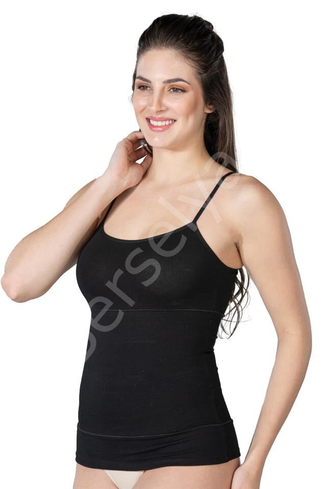 Siyah Emay 1401 Modal Cotton Kadın Atlet Korse