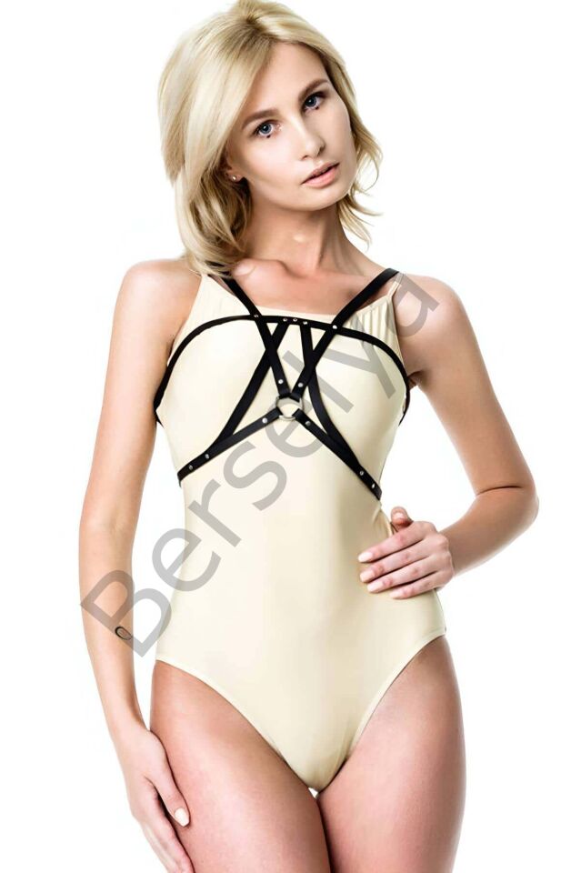 Elbise Üzeri Şık Ve Tarz Deri Harness - Brf236