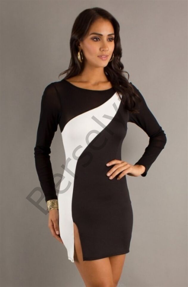 B100886 Yırbrfaçlı Kontra Elbise