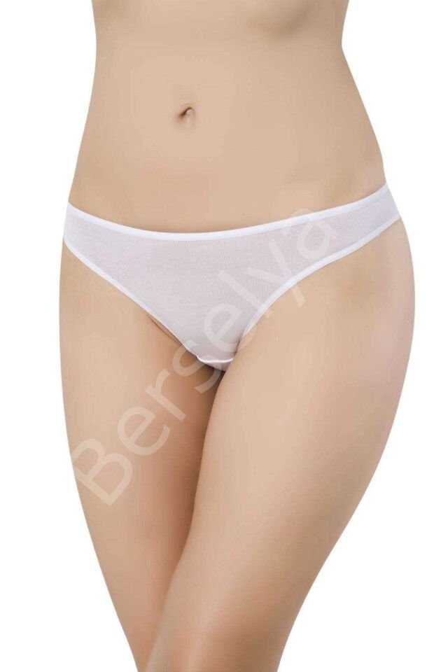 4 adet Süper Eko Set Likralı Kadın Slip Külot Siyah Kırmızı Ten Beyaz